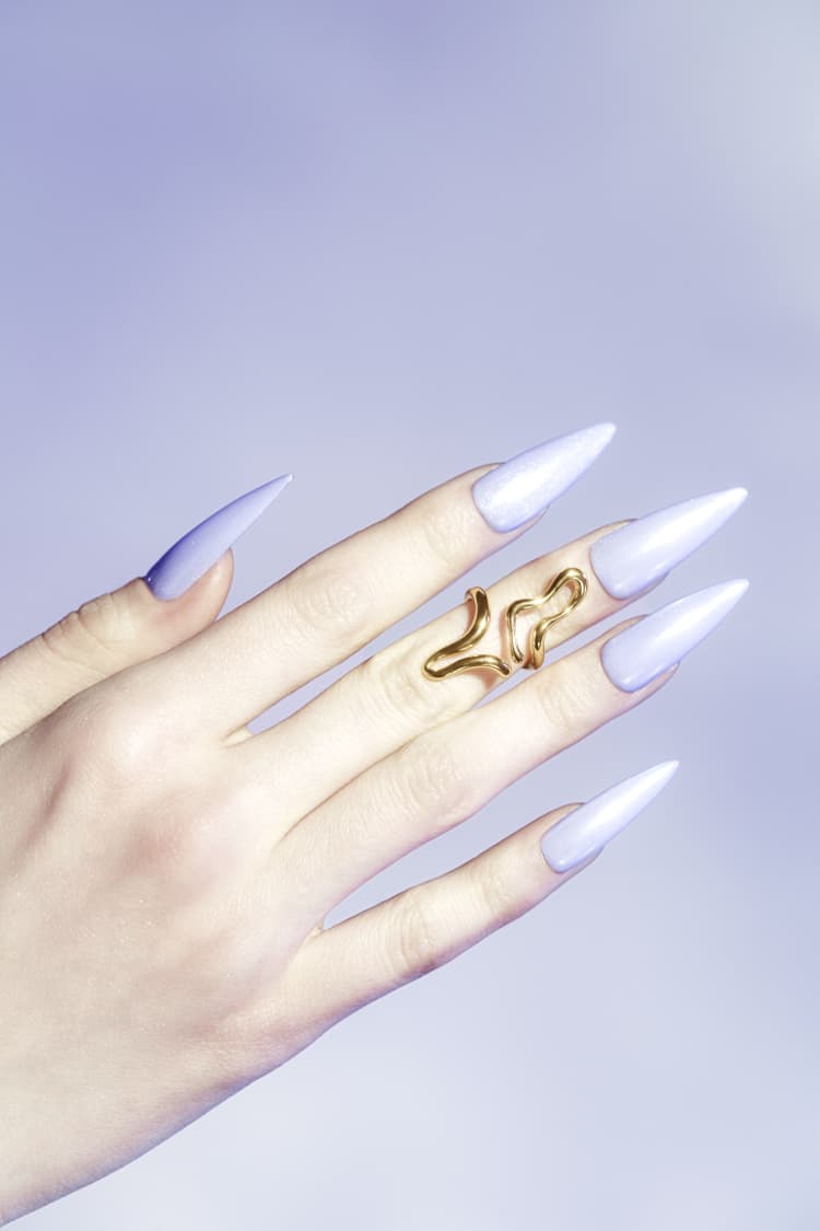 Gold Liquid Midi Ring