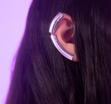 Silver Full Ear Climber Earring