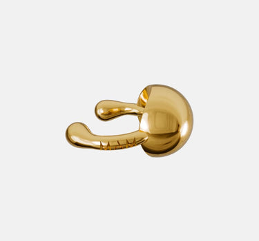 Gold Ball Huggie Ear Cuff Earring
