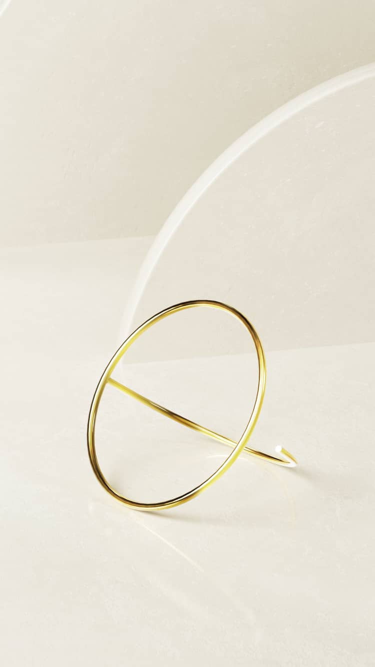 Gold Round Bracelet