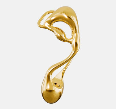 Gold Asymmetrical Liquid Earring