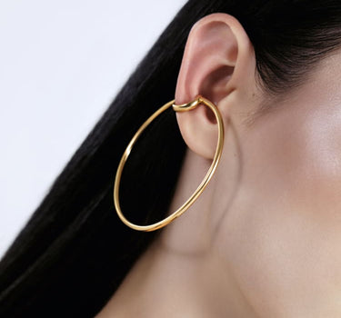 Large Gold Ear Cuff