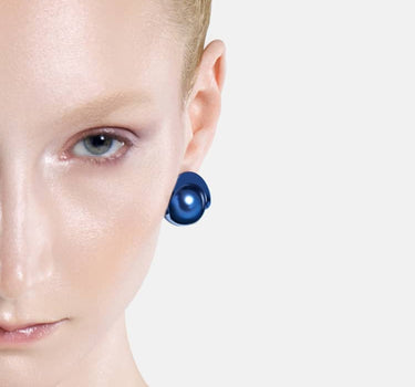 Casa Batlló ball earrings in blue