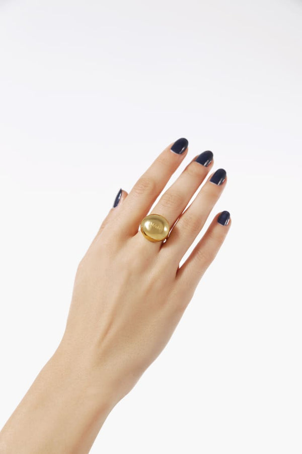 ball ring in gold