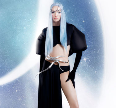 Silver Spiked Full Body Jewelry