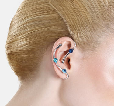 Ear cuff completo Casa Batlló en plata