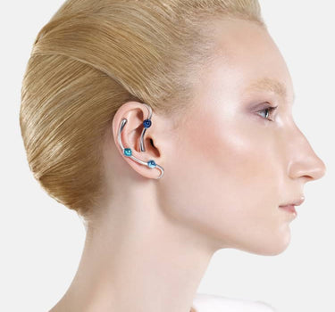 Ear cuff completo Casa Batlló en plata