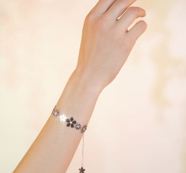 Pulsera Flor de Plata