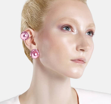 Casa Batlló ball earrings in rose