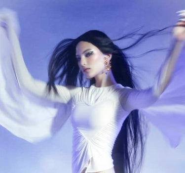 Large Gold Butterfly Earring