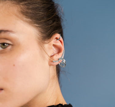 Juego de joyas ear cuff de plata