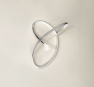 Silver Pearl Ear Cuff