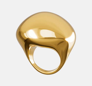 Gold Chunky Ball Ring