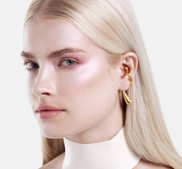 Drop Wrap Ear Cuff - gold