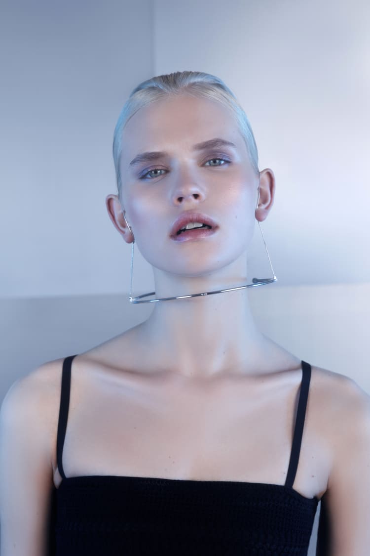 Collar único de plata