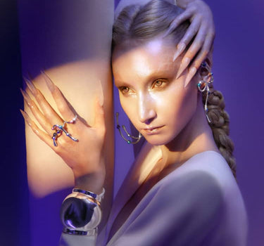 Casa Batlló asymmetric ring in silver