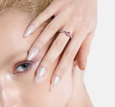 Anillo Casa Batlló en plata y rosa