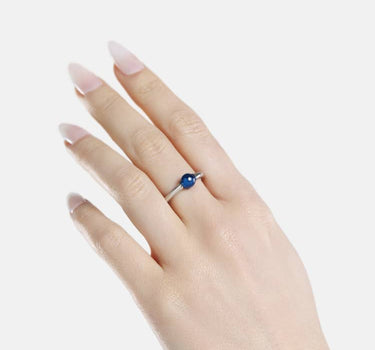 Anillo Casa Batlló en plata y azul