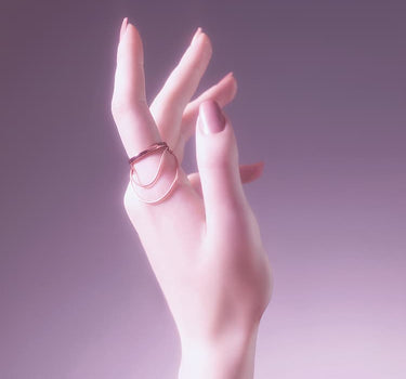 Rose Gold Chain Ring