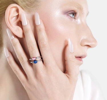 Anillo Casa Batlló en plata y rosa