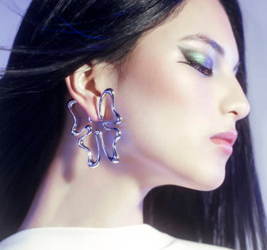 Pendiente de mariposa de plata