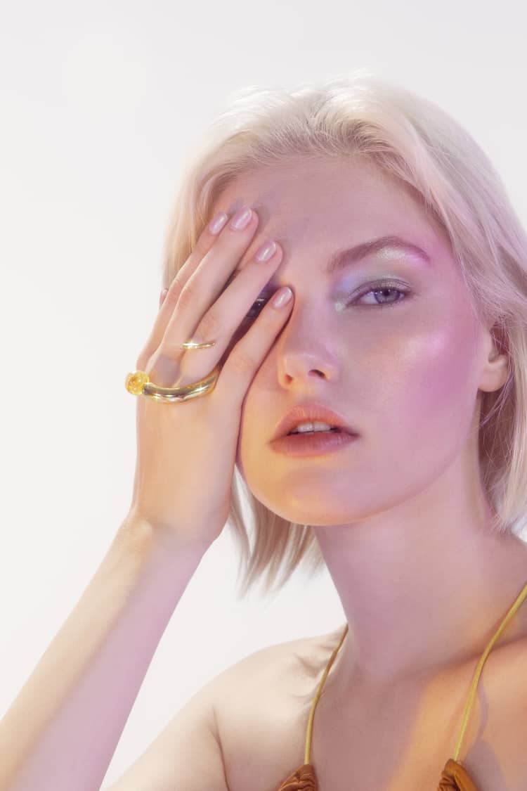 Gold Ring with Quartz