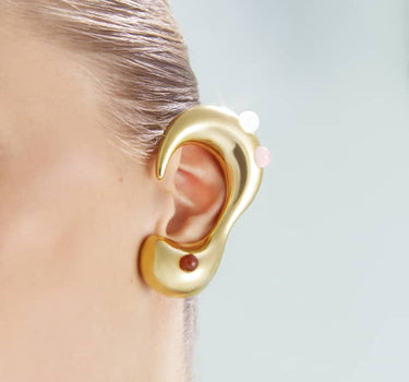 Joya de oro para toda la oreja con piedras