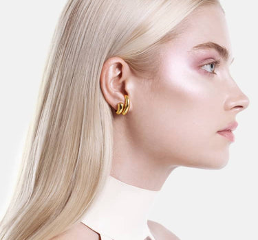 Drop Wrap Earrings - gold