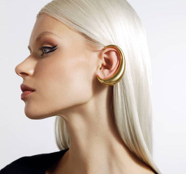 full ear earring in gold