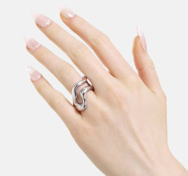 freeform silver ring