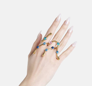 Casa Batlló asymmetric ring in gold