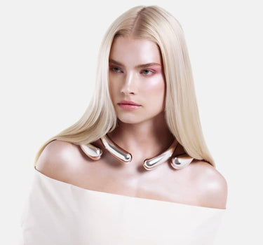 Drops huge Necklace - silver