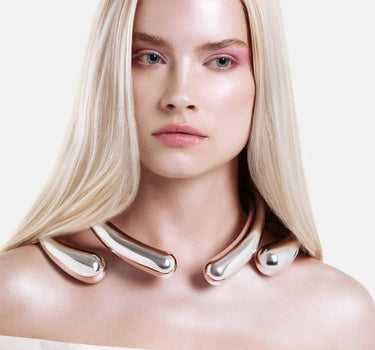 Drops huge Necklace - silver