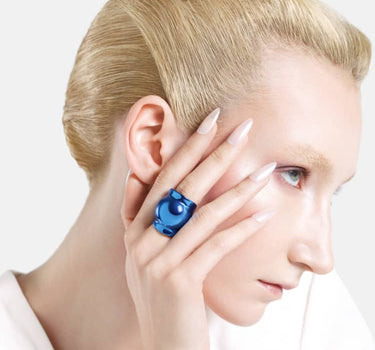 Casa Batlló ball ring in blue