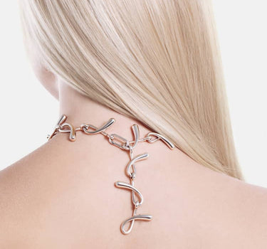 Collar de Cadena Drops - Plata