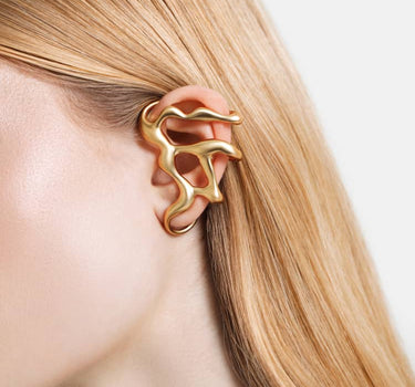 full ear liquid earcuff in gold