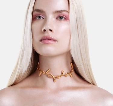 Drops Chain Necklace - gold