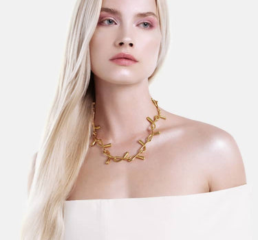 Drops Chain Necklace - gold
