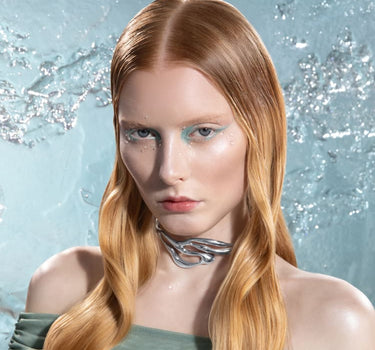 collar de forma orgánica de plata