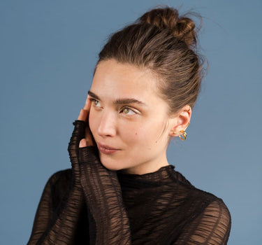 Juego de ear cuffs en oro