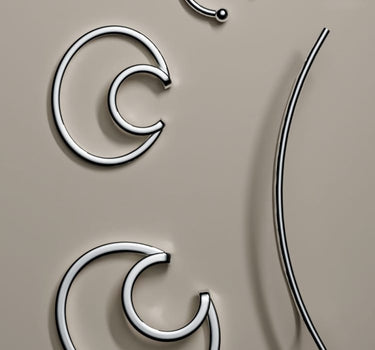 Juego de ear cuffs de plata