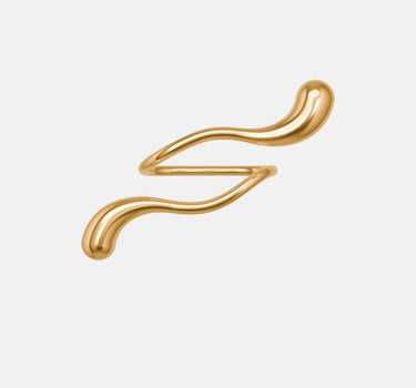 Double-Finger Drop Ring - gold
