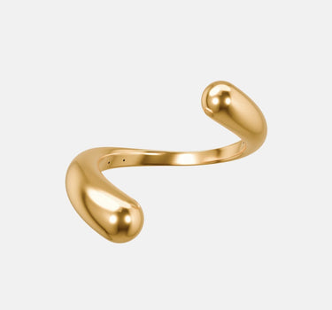 Drops Asymmetrical Necklace - gold