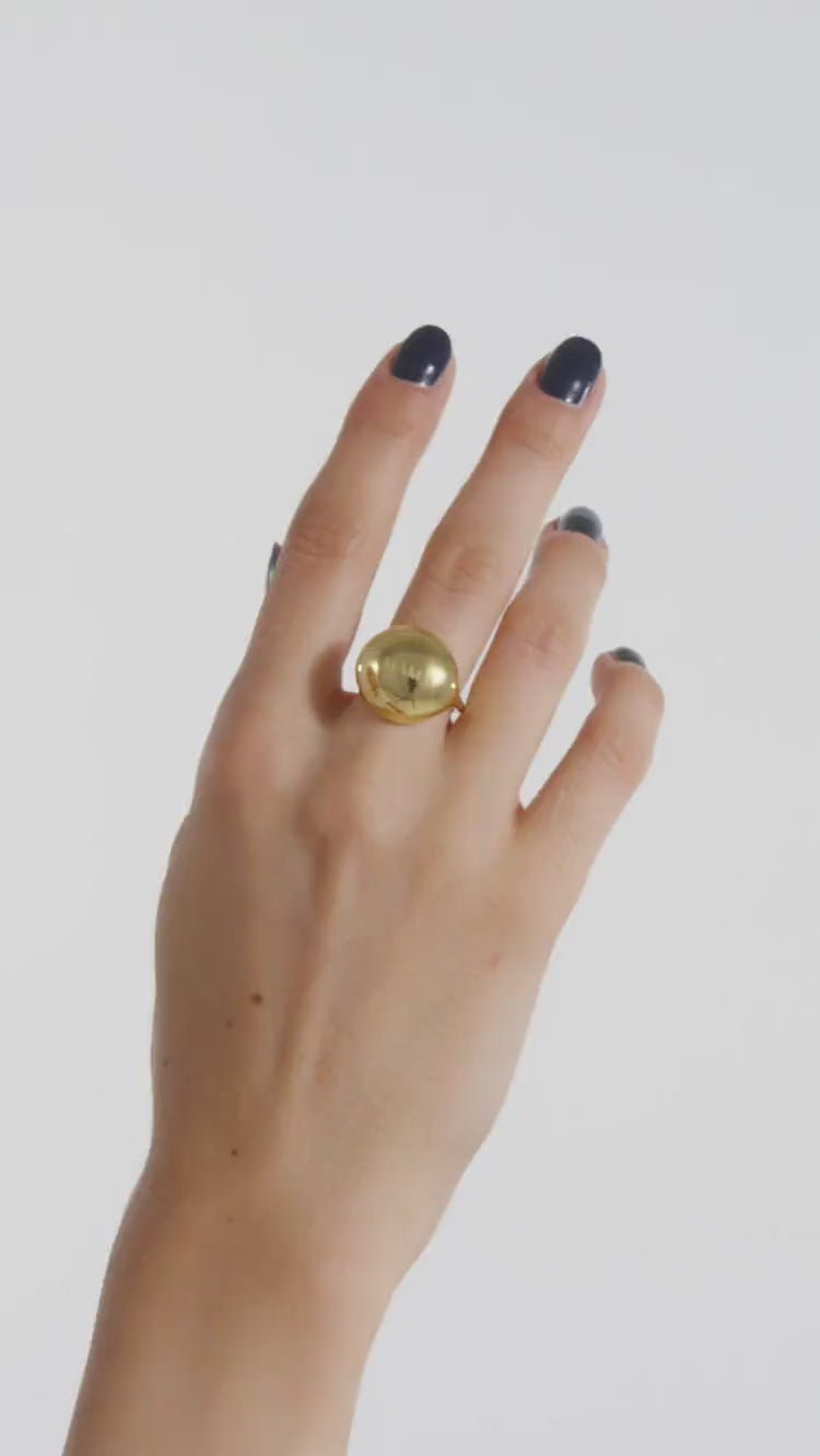Gold Ball Ring