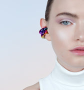 Thick ear cuff in holographic plating