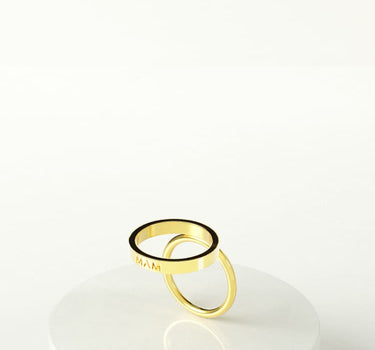 Circle Gold Ring Set