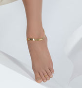 18K Gold anklet bangle 