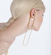 18K gold ear cuff