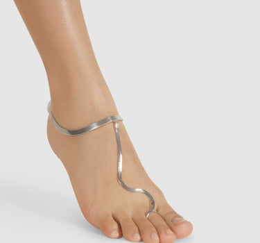 Fancy anklet in Sterling silver