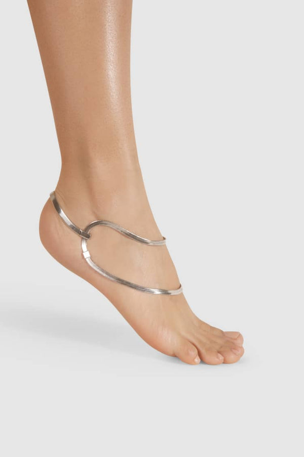 Design silver ankle bracelet